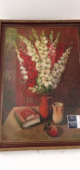 Pictura în ulei pe carton din1974