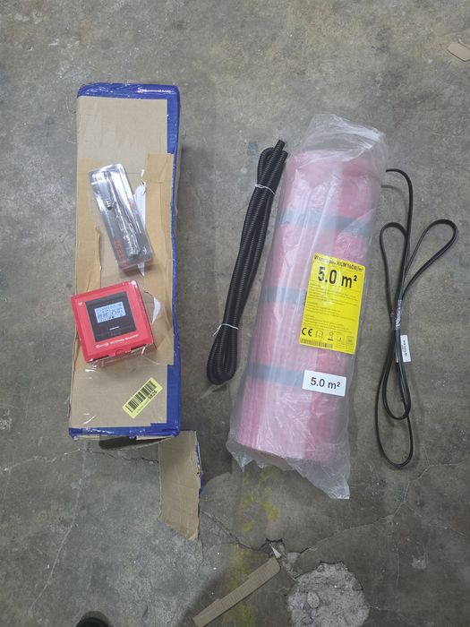 Set complet de incalzire electrica in pardoseala 5 mp, 160 W/mp, cu termostat digital Warmcoin