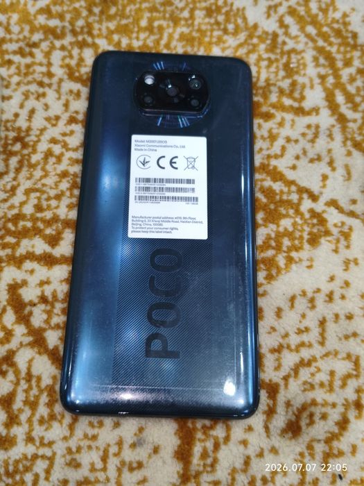 Poco X3 Nfs 6/128 продается оригинал зарядкой имей бор