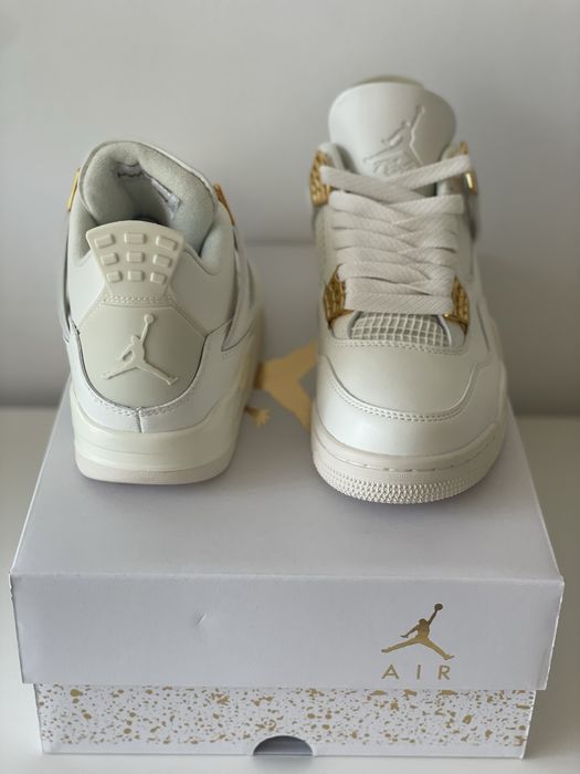 Jordan 4 Metallic Gold White  Air Nike 1