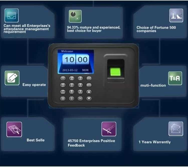 Машина за отчитане на работно време, биометричен скенер за отпечатъци
