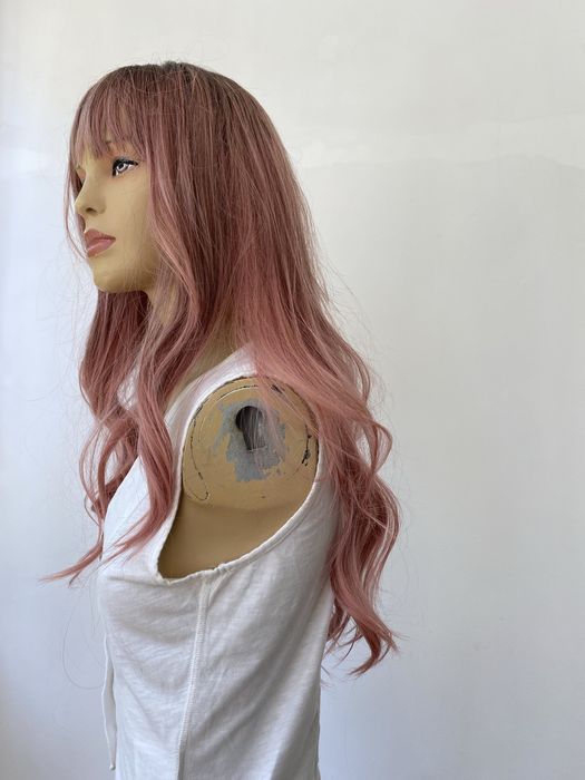 Дълга перука омбре