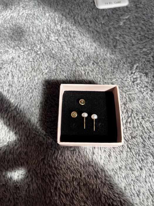 Cercei aur 14K cu perle
