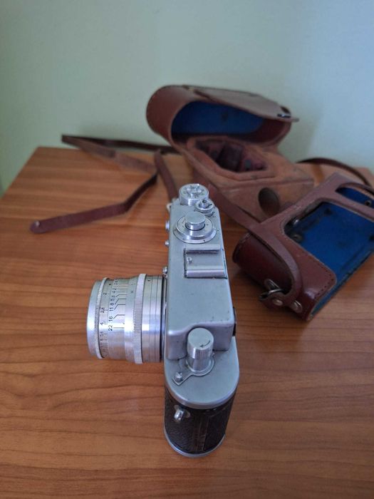 Aparat foto Rangefinder Zorki 4 Obiectiv Jupiter-8 50mm f2 + Toc Piele