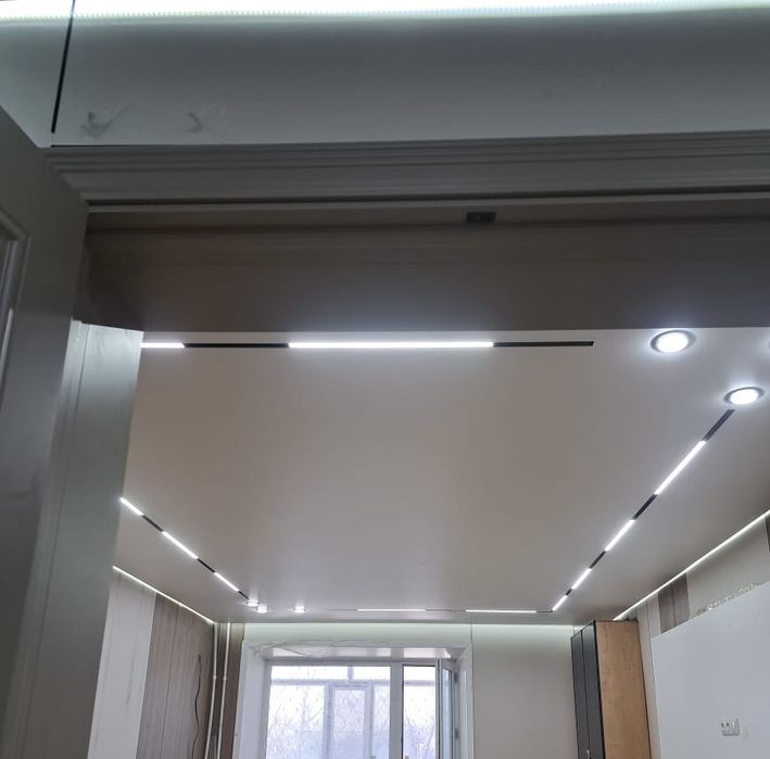 Натяжные потолки от 900 тг