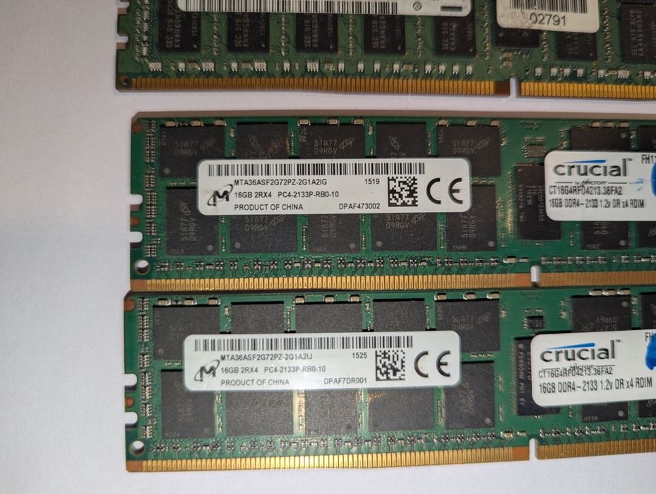 Kit 64GB (4x16GB) DDR4 2133 ECC Registered RDIMM Samsung Micron server