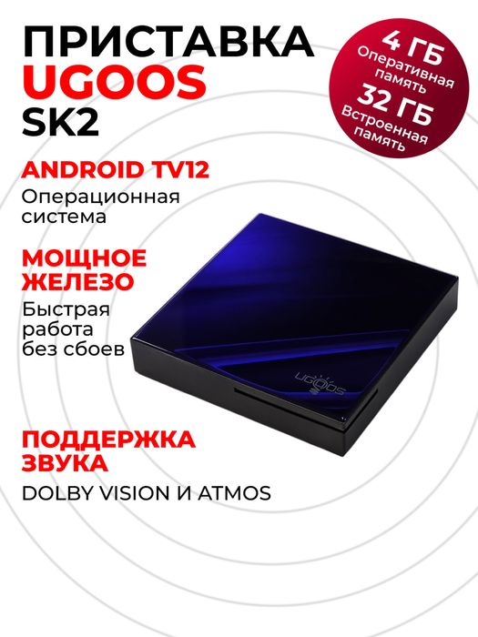 Смарт тв приставка Ugoos SK2 Google TV