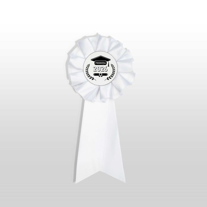 Toca, Esarfa si Cocarda,Set Nepersonalizat, Alb, Liceu, Facultate