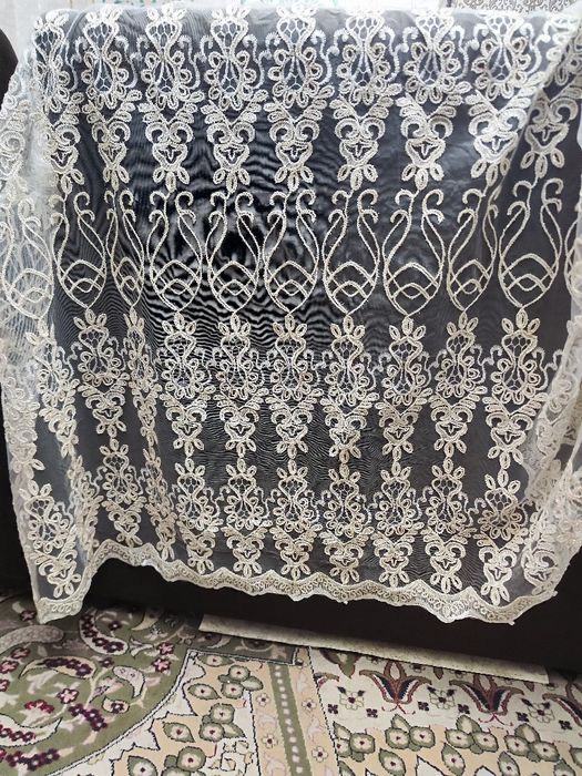 Перде  белые  шторы