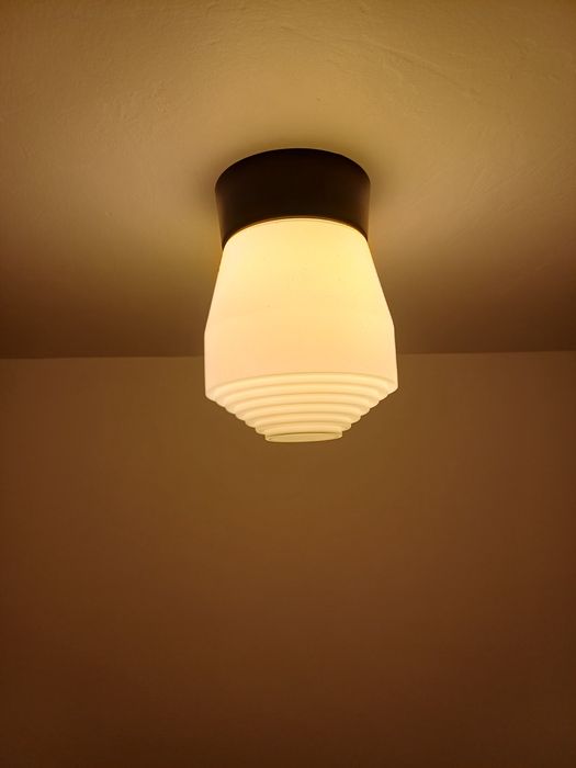 Accesoriu decorațiune lumina vintage colectie opalina Germania 1960