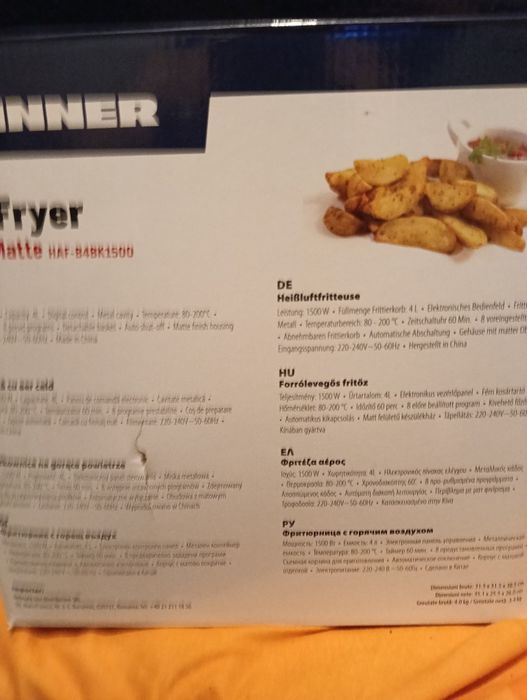 Air  Fryer Heinner in stare bună. La 70 lei.