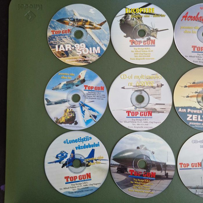 Lot 16 CD-uri Multimedia Revista Top Gun Special România