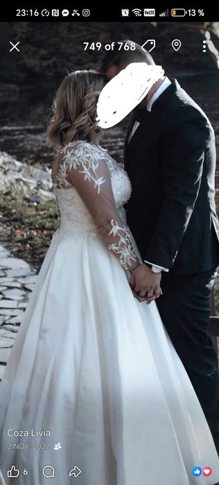 De vanzare rochie de mireasă