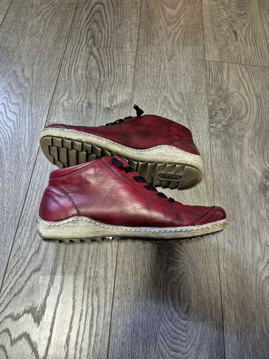 Дамски обувки, мокасини бордо, вишневи, номер 38, Remonte, ест.кожа