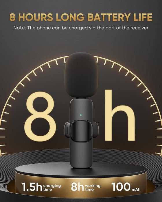 НОВИ, ТЕСТВАНИ безжични петлични микрофони, iPhone/iPad/Android/лаптоп