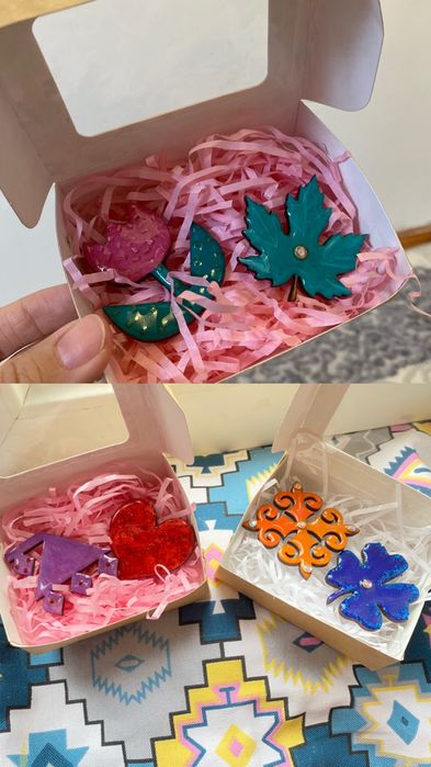 Этно брошь ручная работа