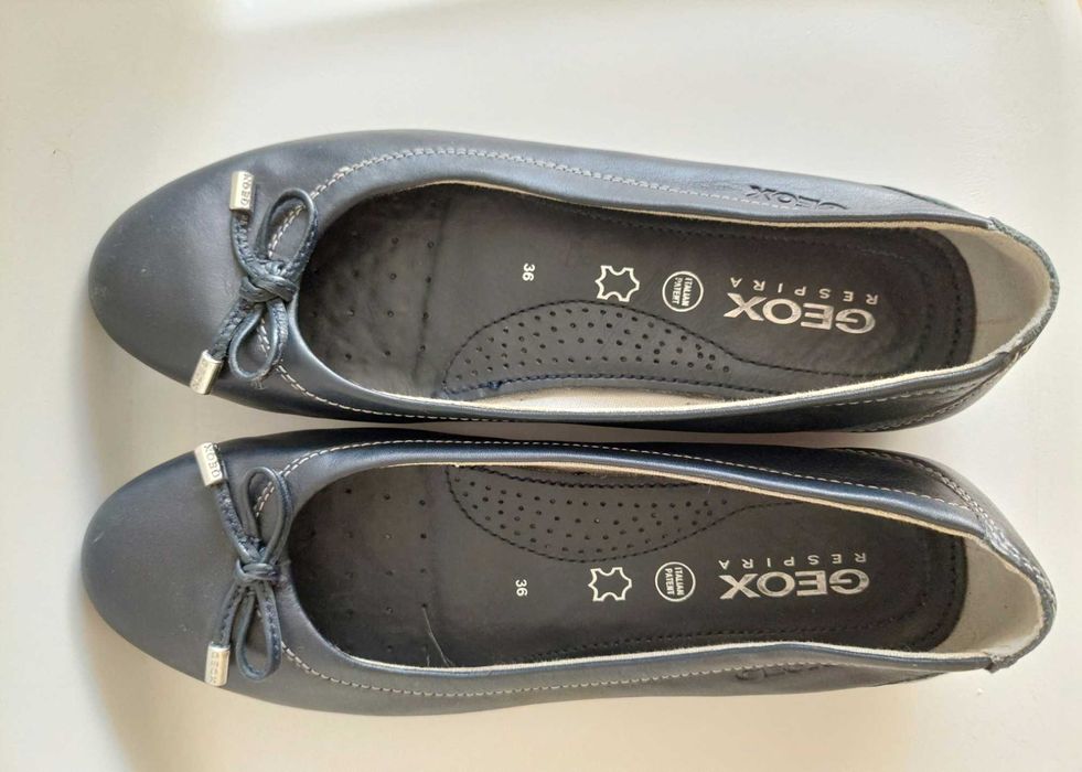 Balerini Geox marimea 36, pantofi piele naturala, respira