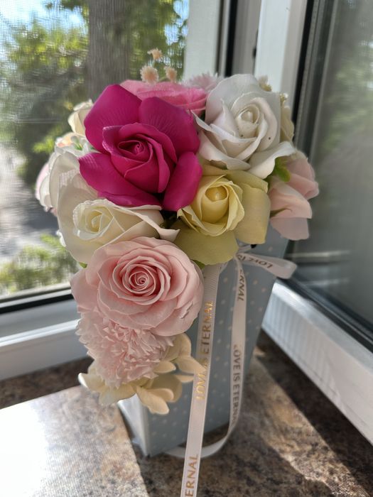 Букеты из мыльных цветов