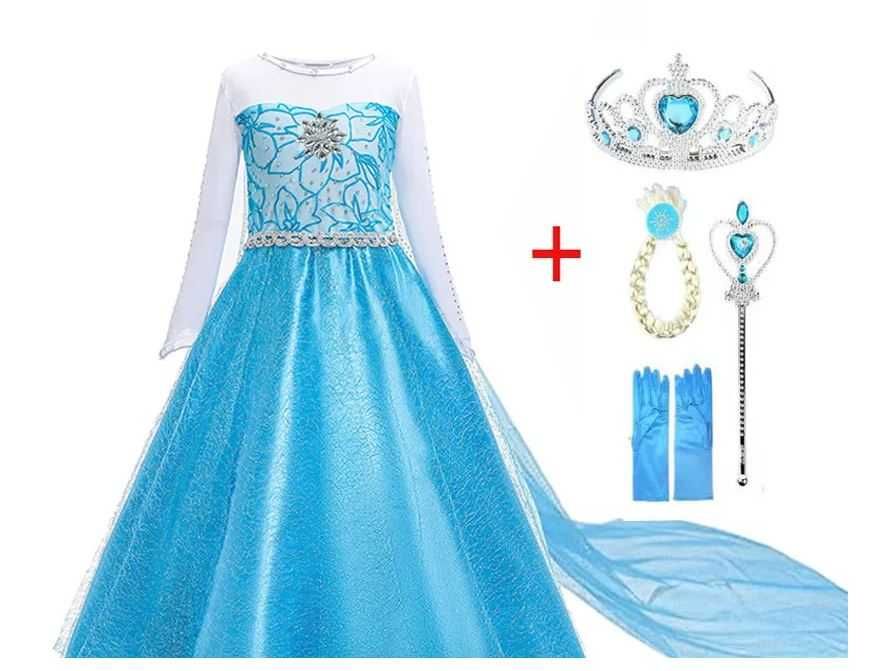 Rochie rochita ELSA Frozen NOUA cu accesorii 3 4 5 6 7 8 9 10 ani
