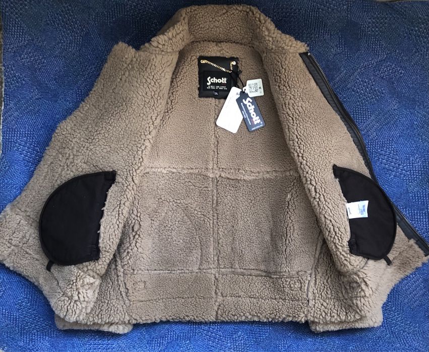 Schott NYC B-3 Bomber Jacket ОРИГИНАЛНО мъжко яке/естествена кожа - L