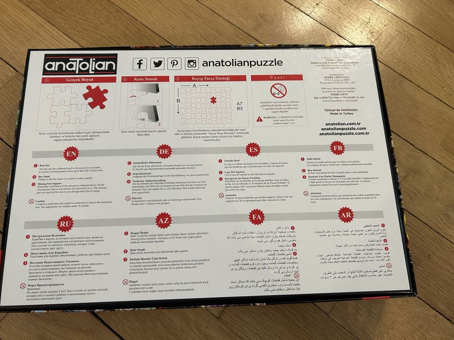 Пъзел на кактуси Anatolian от 1000 части