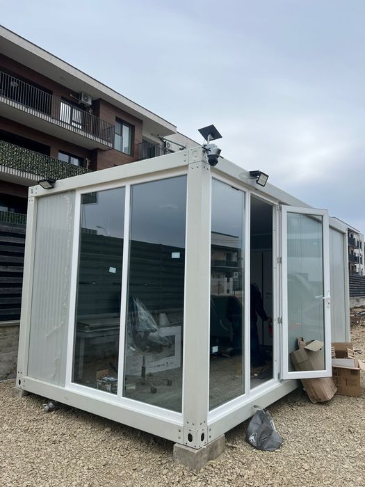 Container modular, birou, depozit, cazare muncitori, organizare santie