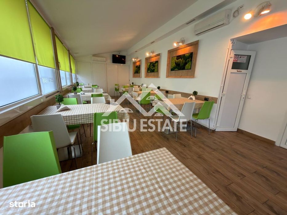 Spatiu restaurant- fast food echipat profesional Horeca Central Sibiu