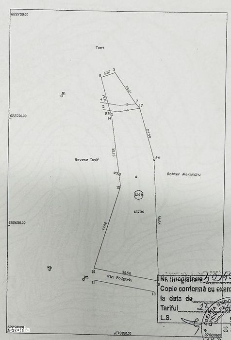 Parcela teren intravilan 1700 mp strada Teleki Mihaly