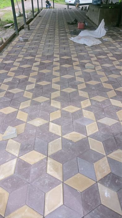 Укладка брусчатки