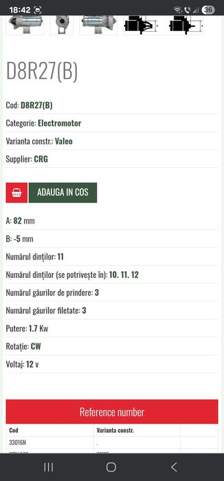 Vând electromotor Mitsubishi, fiat, Peugeot, Citroen