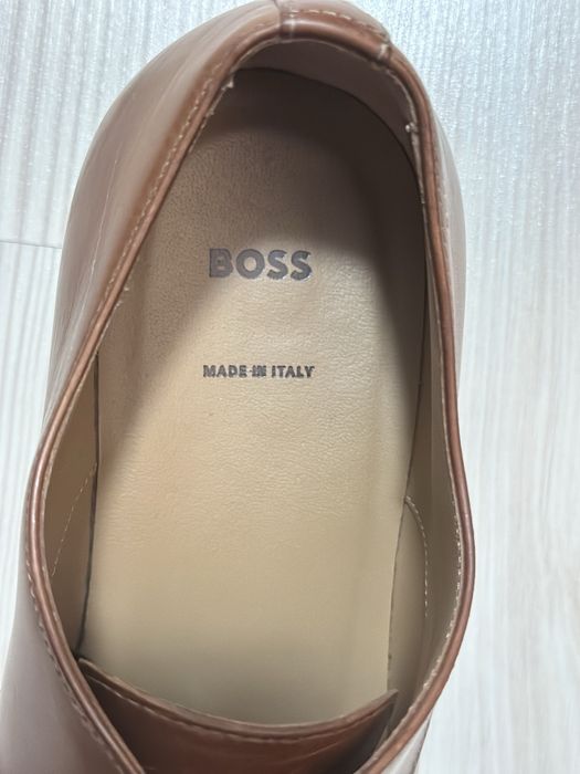 Pantofi BOSS Kensington Derby – Bej, mărimea 41