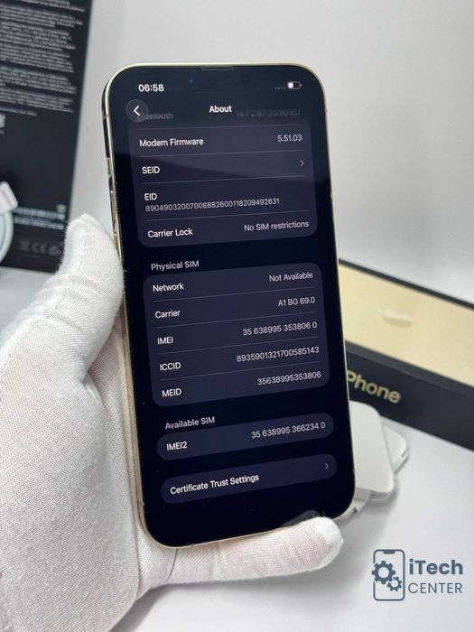 iPhone 13 Pro MAX 128GB Gold, 100% батерия, НЕРАЗЛИЧИМ ОТ НОВ, 1г. ГАРАНЦИЯ!