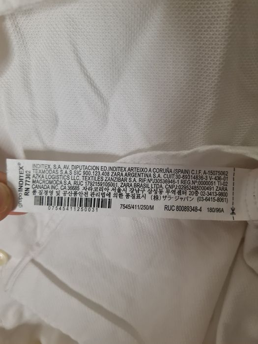 Cămașă albă Zara originala