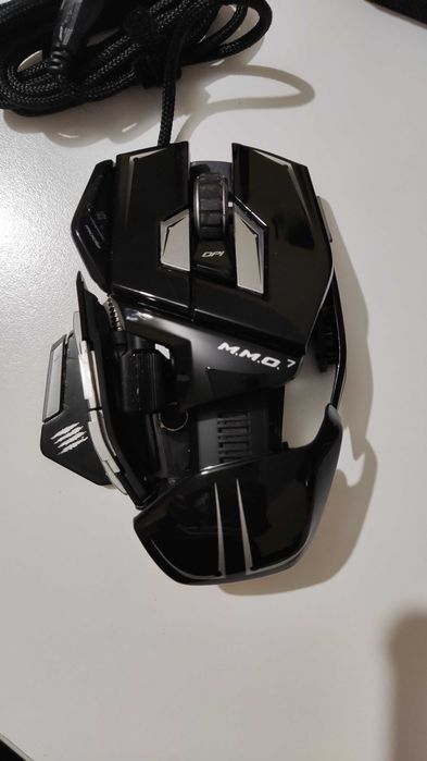Mouse MadCatz MMO 7 Black - Pachet Complet (Cutie/Accesorii) / Pentru Colecție sau Piese