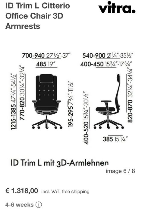 120 броя VITRA ID TRIM Sierra Grey Премиум Офис стол
