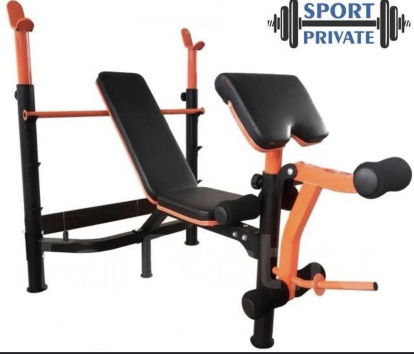 Подштанга Лежак для гантелей штанга и пресса Скамя для штанга и гантел