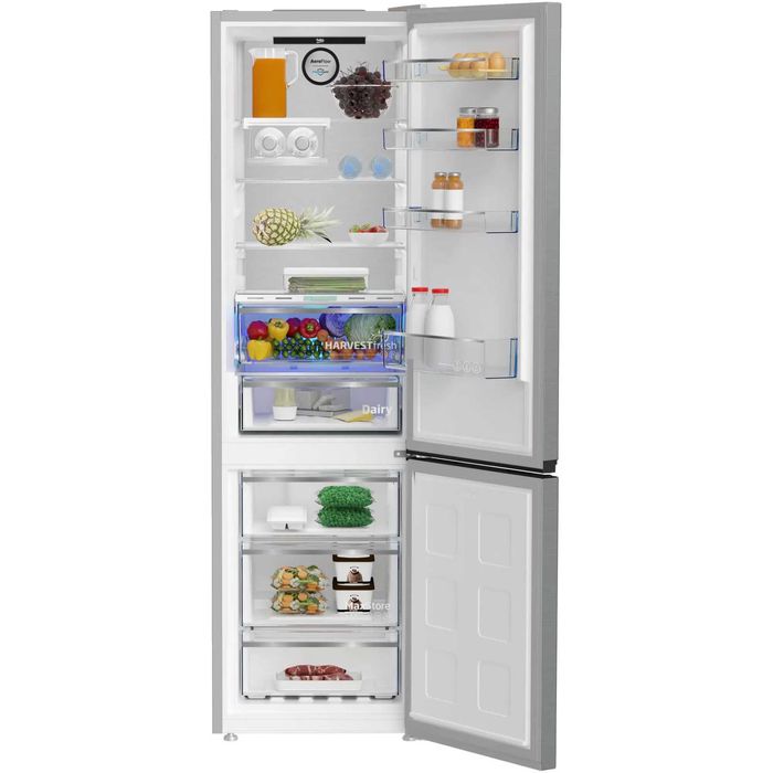 Combina frigorifica Beko B5RCNA406LXBW, 355 l, No Frost, HarvestFresh, AeroFlow, BioCycle