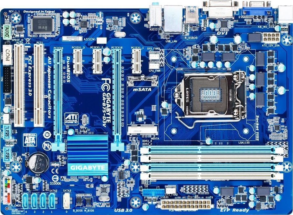 Материнская плата 1155 чипсет В75
