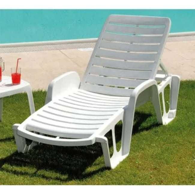 Шезлонг Lettino Fisso плаж  подлакътници градински плажен басейн легло