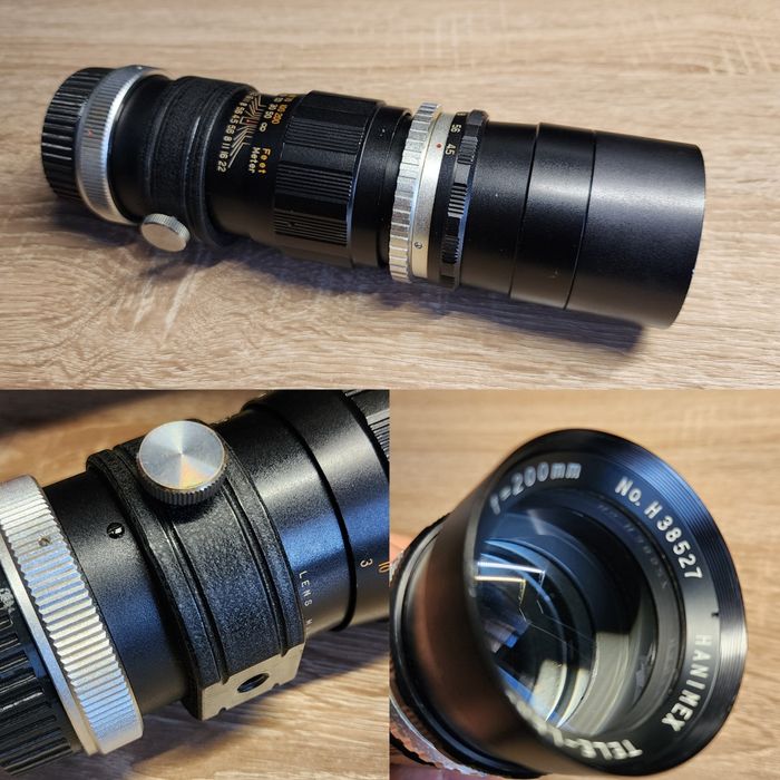 lot obiective + teleconvertoare + tuburi macro diverse monturi