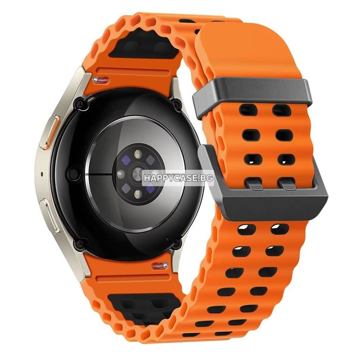 Samsung Galaxy Watch 7 6 5 4 3 / Pro / FE / Classic / MARINE NO GAP Силиконова каишка