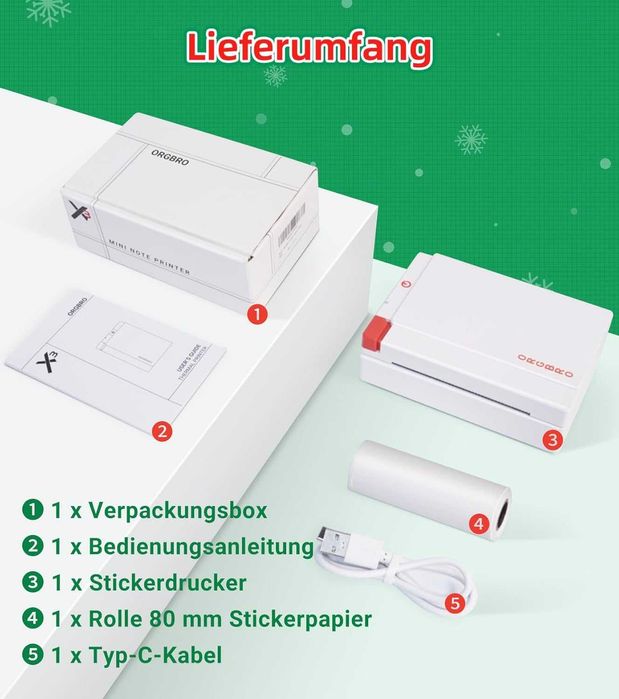 Мини принтер ORGBRO за смартфон