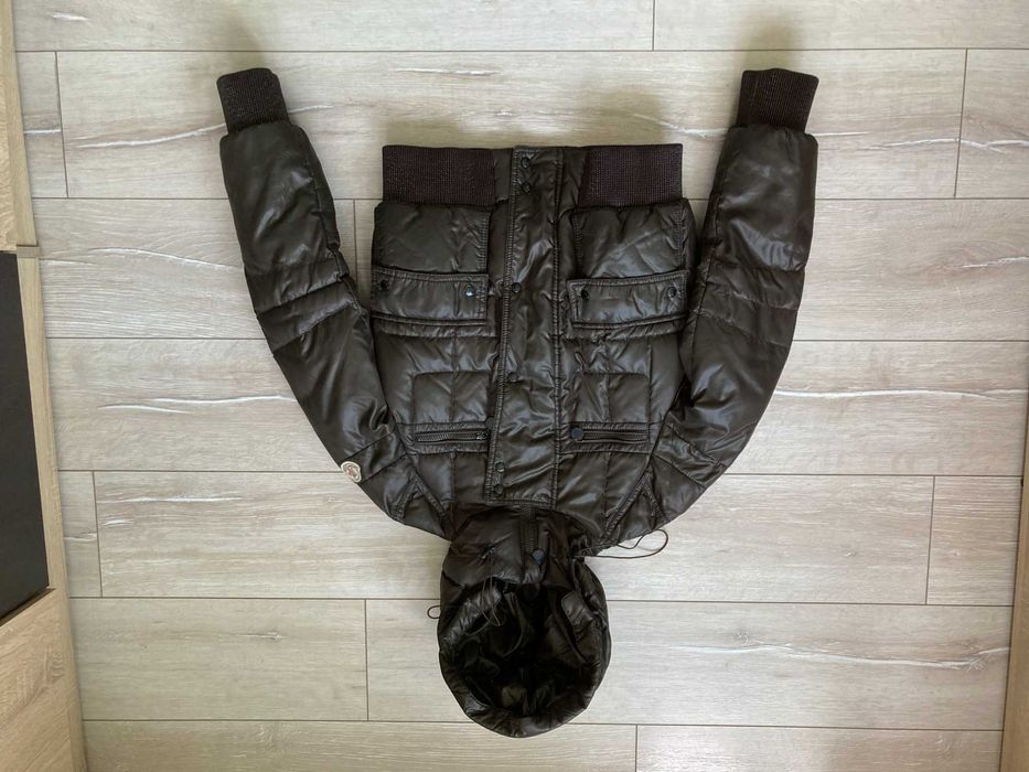 ОРИГИНАЛНО Moncler Georgia кафяво пухено яке размер 1 / S