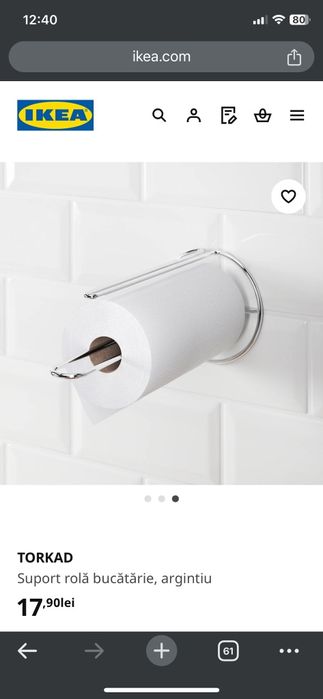 Suporturi IKEA rolă servetele bucătărie NOI