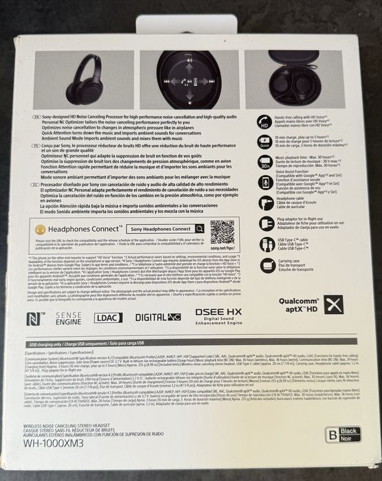 Sony WH 1000 XM3  Bluetooth Слушалки ЗА ЧАСТИ !!!