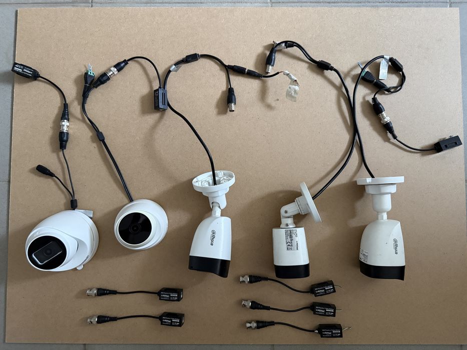 Kit 5 camere supraveghere Dahua/HMW HDCVI + 5 balun video