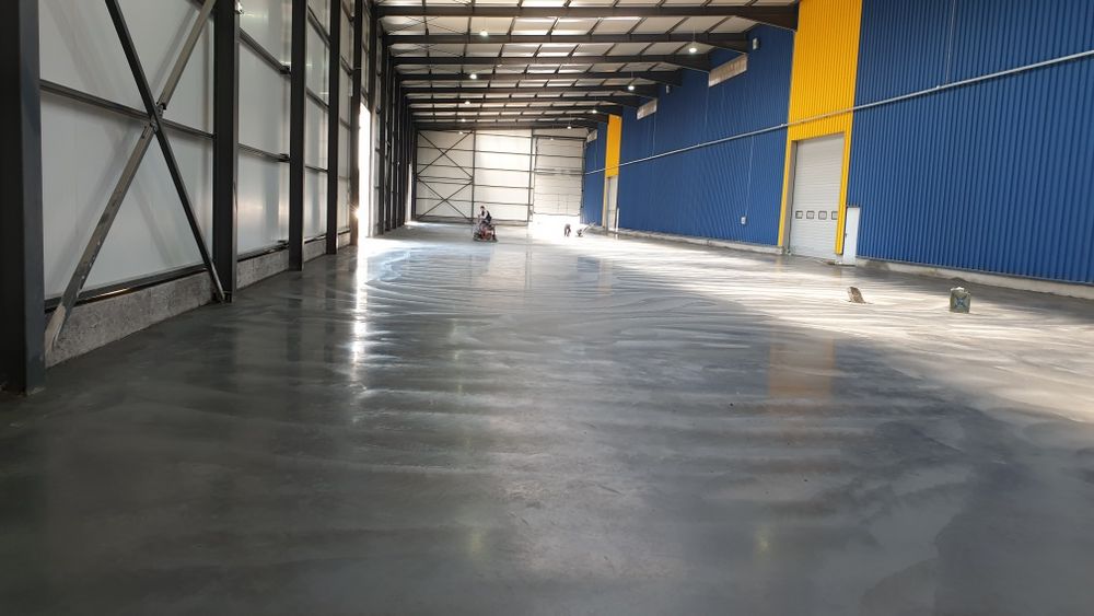 Șapă Industriala, Beton Elicopterizat cu Cuart in curte