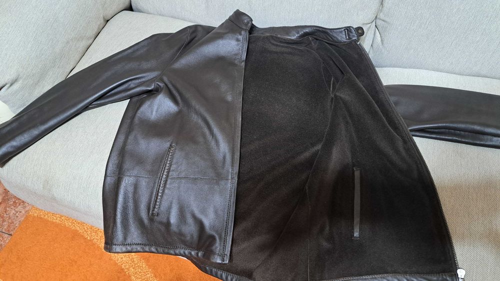 Geaca Piele naturala-Maro, Istambul -  Size: L=>XL