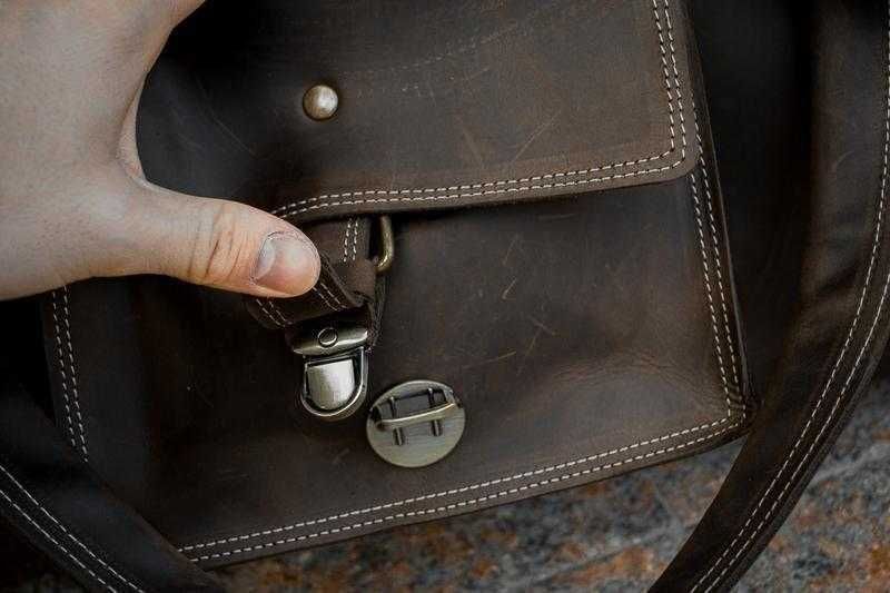 Geantă de călătorie din piele naturală. Travel bag. Handmade Leather Weekender