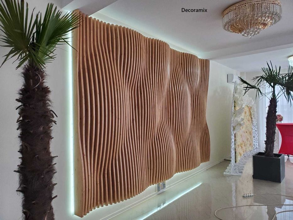 Pereti decorativi. Pereti lemn . Pereti parametrici